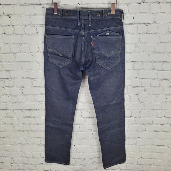 LEVI'S | 717 coated denim slim leg dark wash jeans - Picture 2 of 6